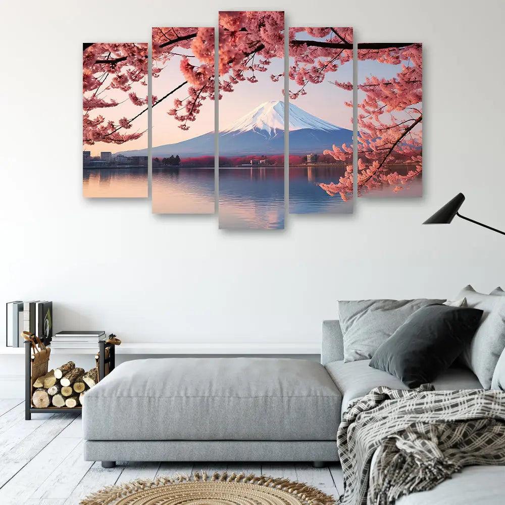 Tableau japonais mont fuji cerisier Love-Gallery