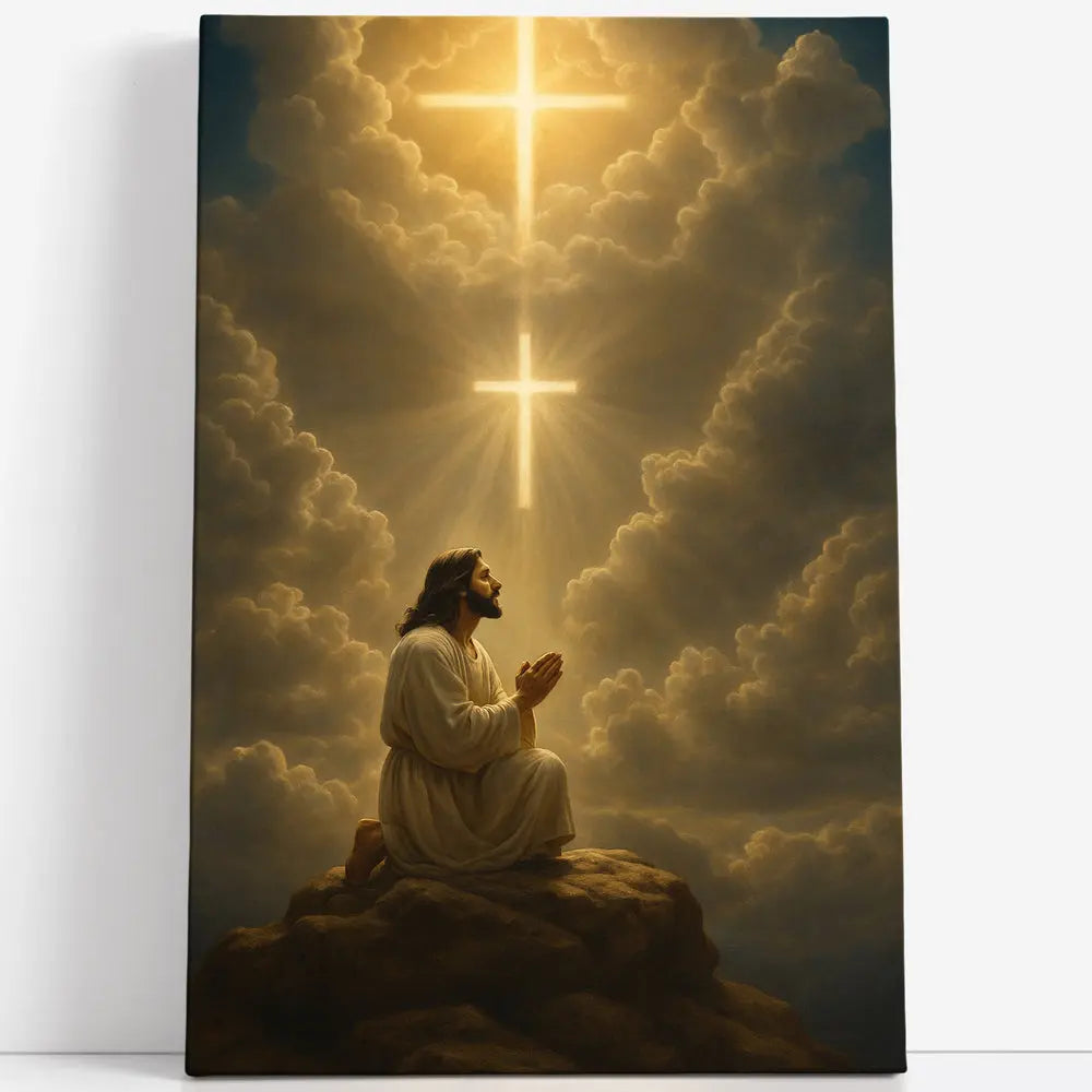 Tableau Jesus la prière au sommet Love-Gallery