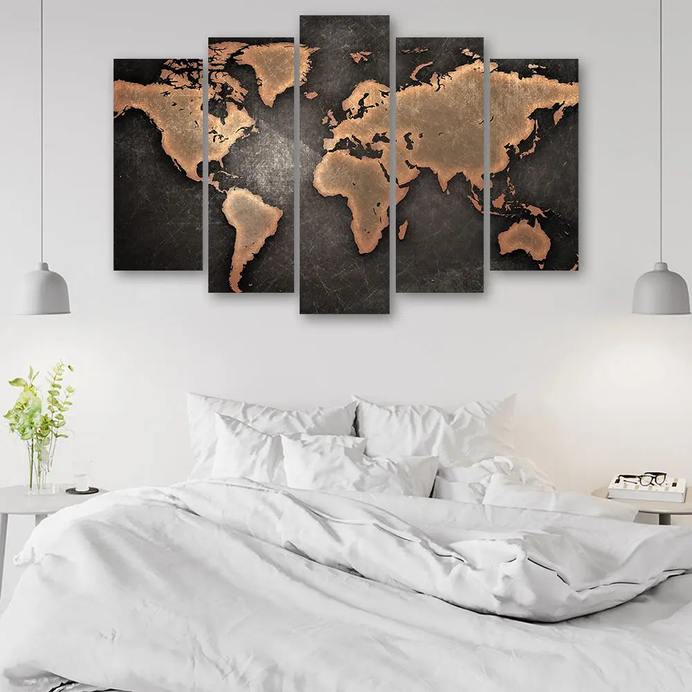 Tableau carte monde xxl Love-Gallery