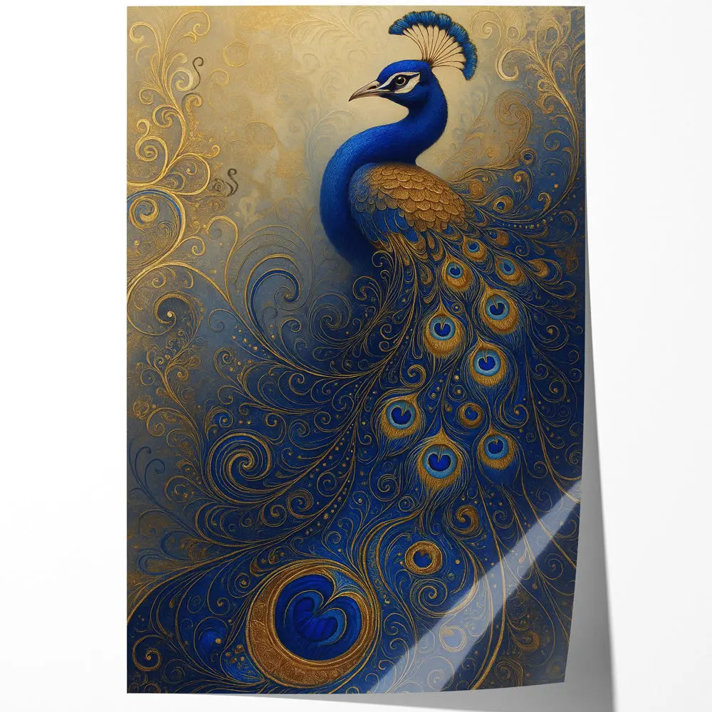 Tableau paon artdeco design Love-Gallery