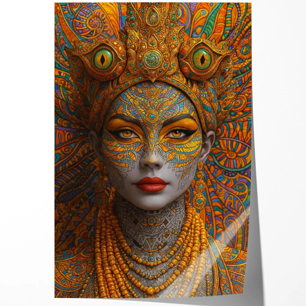 Tableau reine art indien Love-Gallery