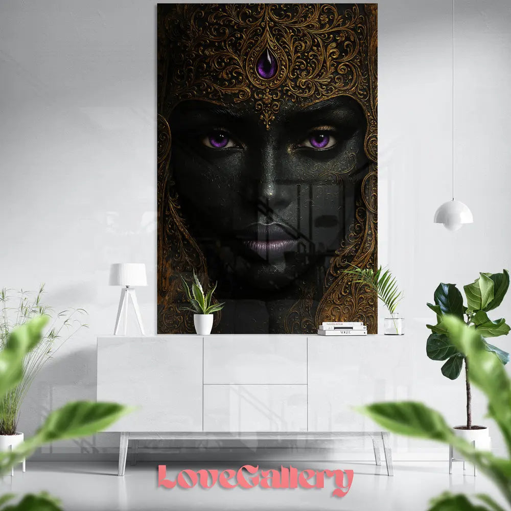 Tableau reine noir mystique Love-Gallery