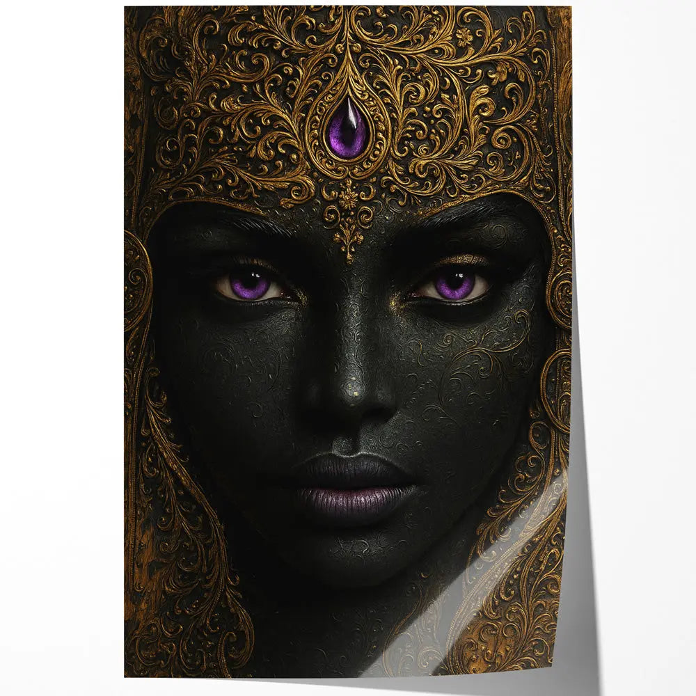 Tableau reine noir mystique Love-Gallery