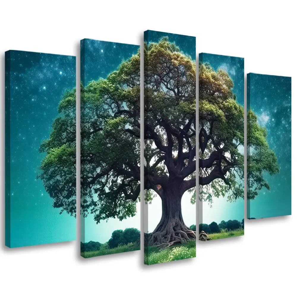 Tableau arbre vert lumineux Love-Gallery