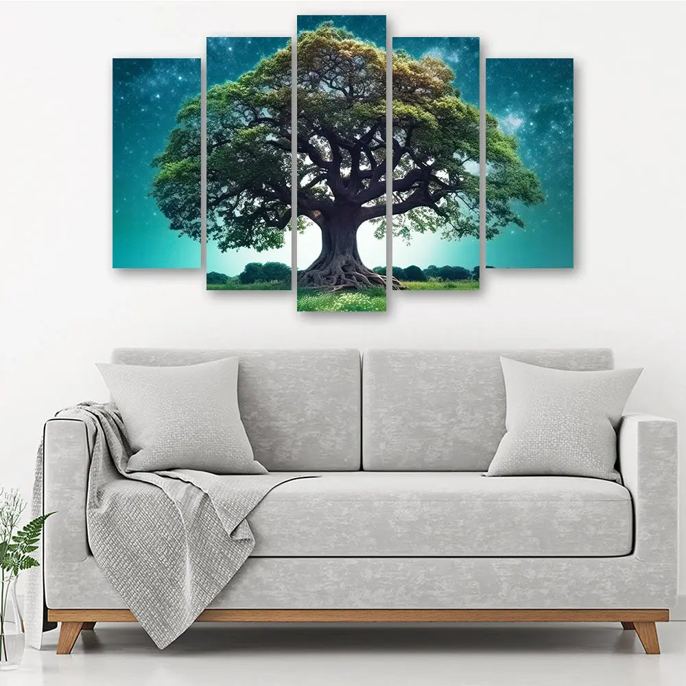 Tableau arbre vert lumineux Love-Gallery