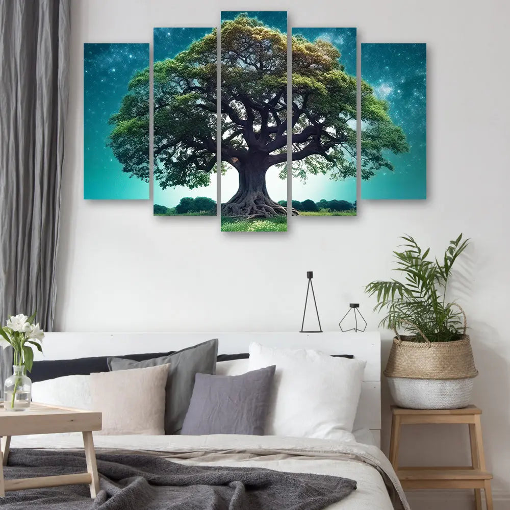 Tableau arbre vert lumineux Love-Gallery