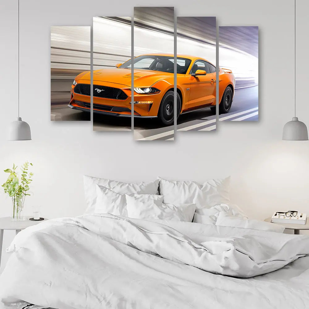 Tableau ford mustang orange Love-Gallery