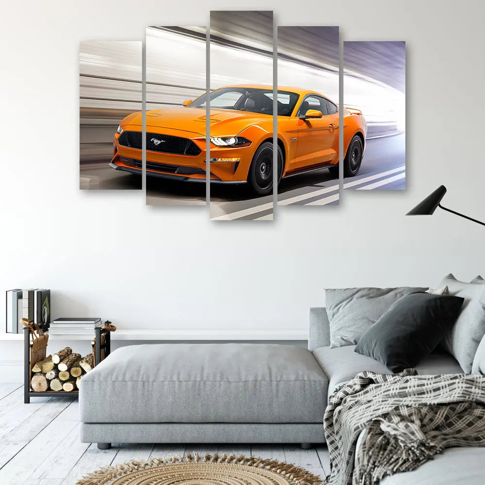 Tableau ford mustang orange Love-Gallery