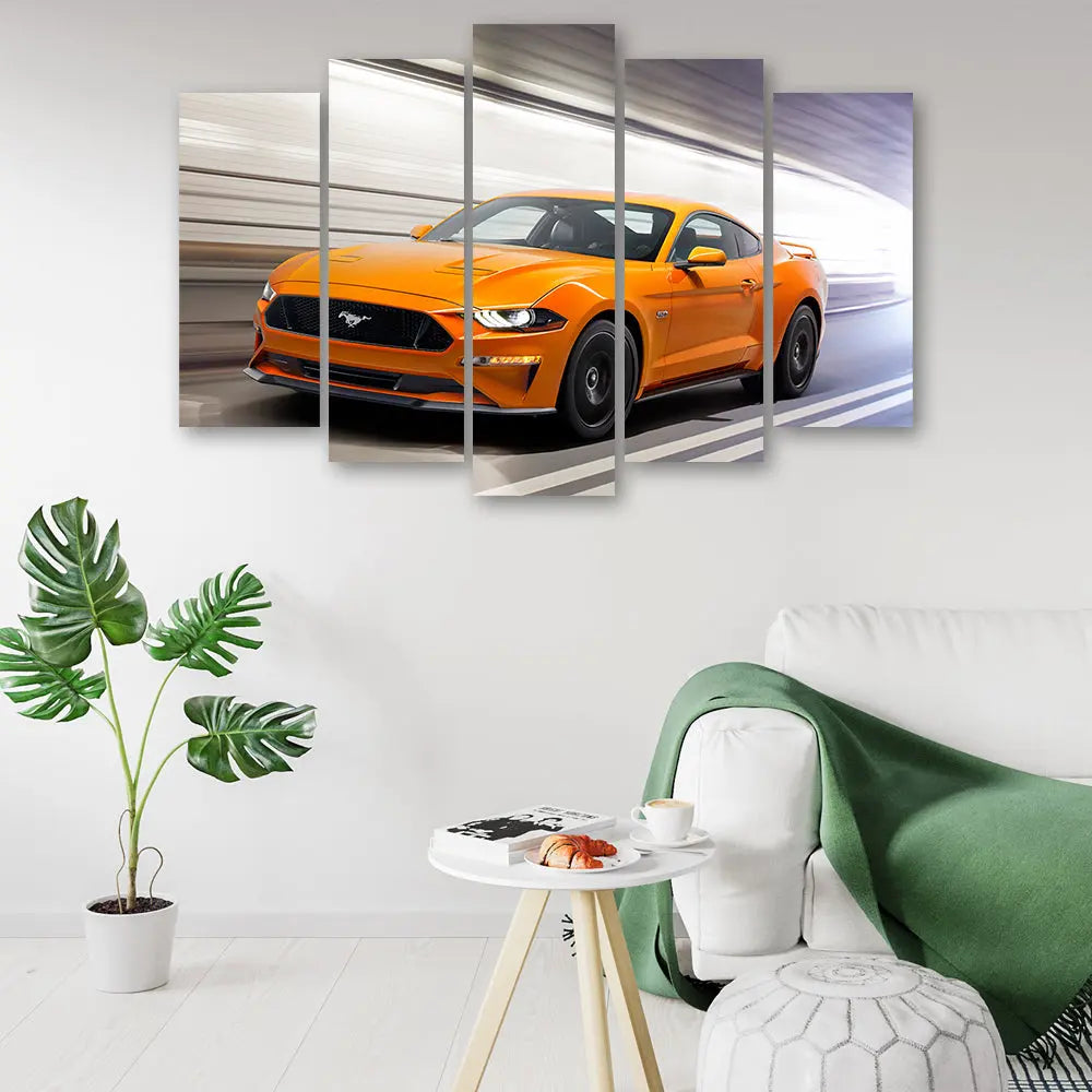 Tableau ford mustang orange Love-Gallery