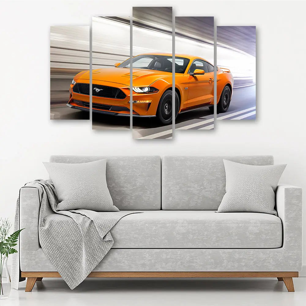 Tableau ford mustang orange Love-Gallery
