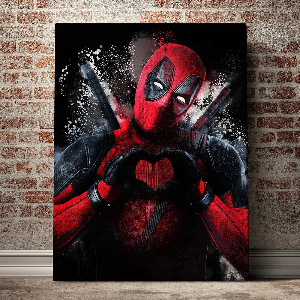 Tableau pop art deadpool Love-Gallery