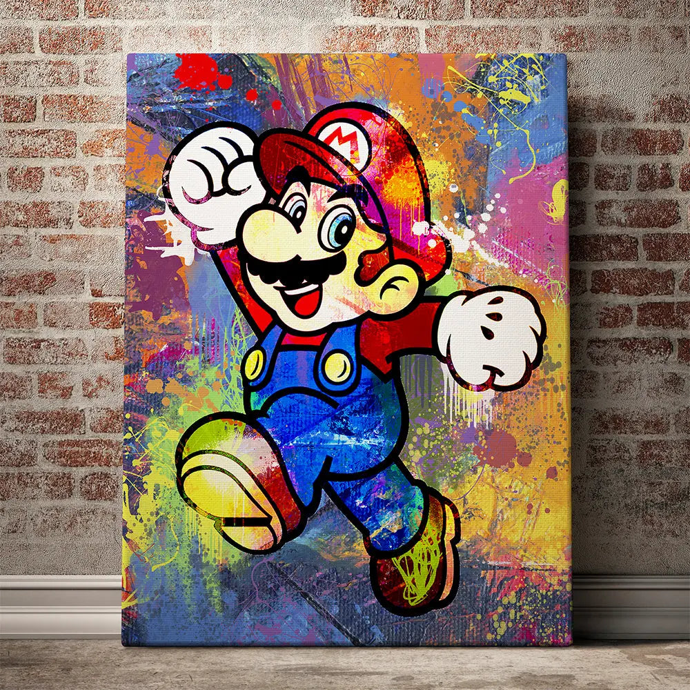 Tableau pop art mario Love-Gallery