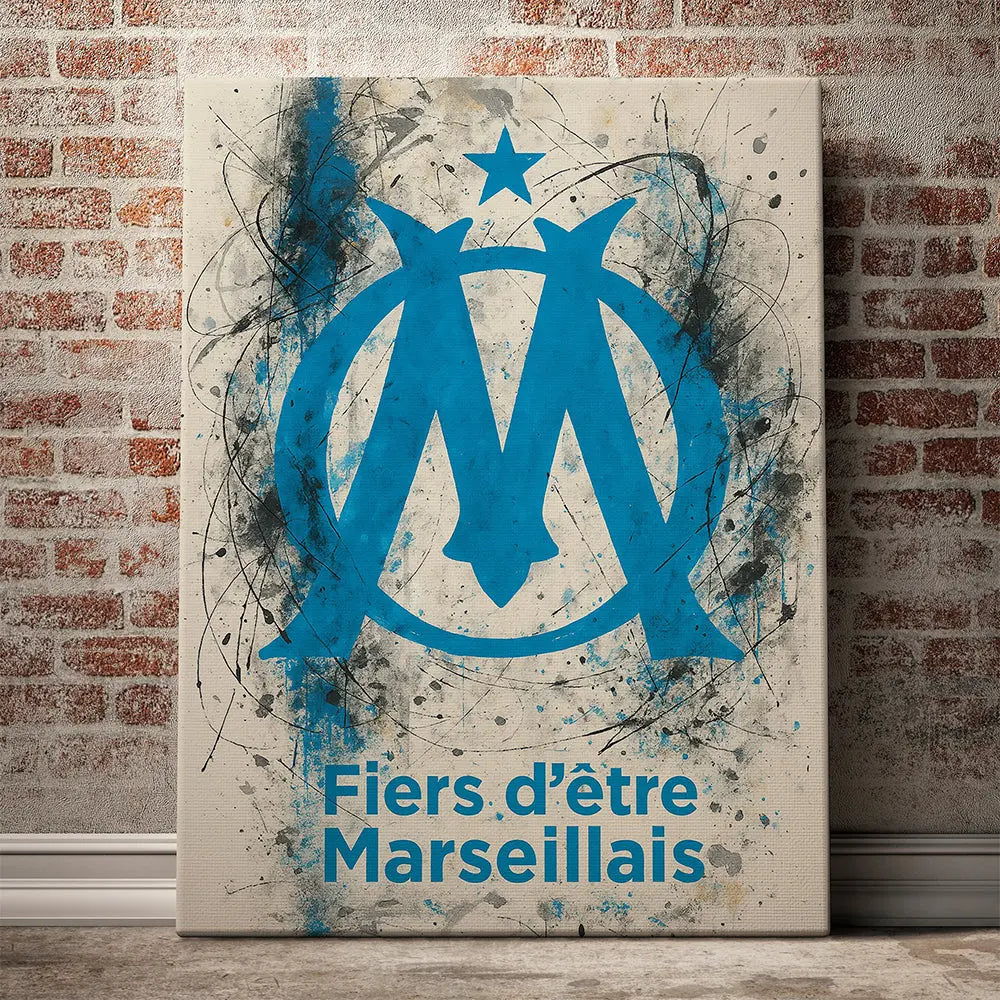 Tableau pop art Olympique de Marseille Love-Gallery
