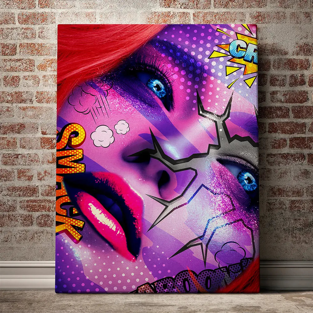Tableau visage femme pop art Love-Gallery