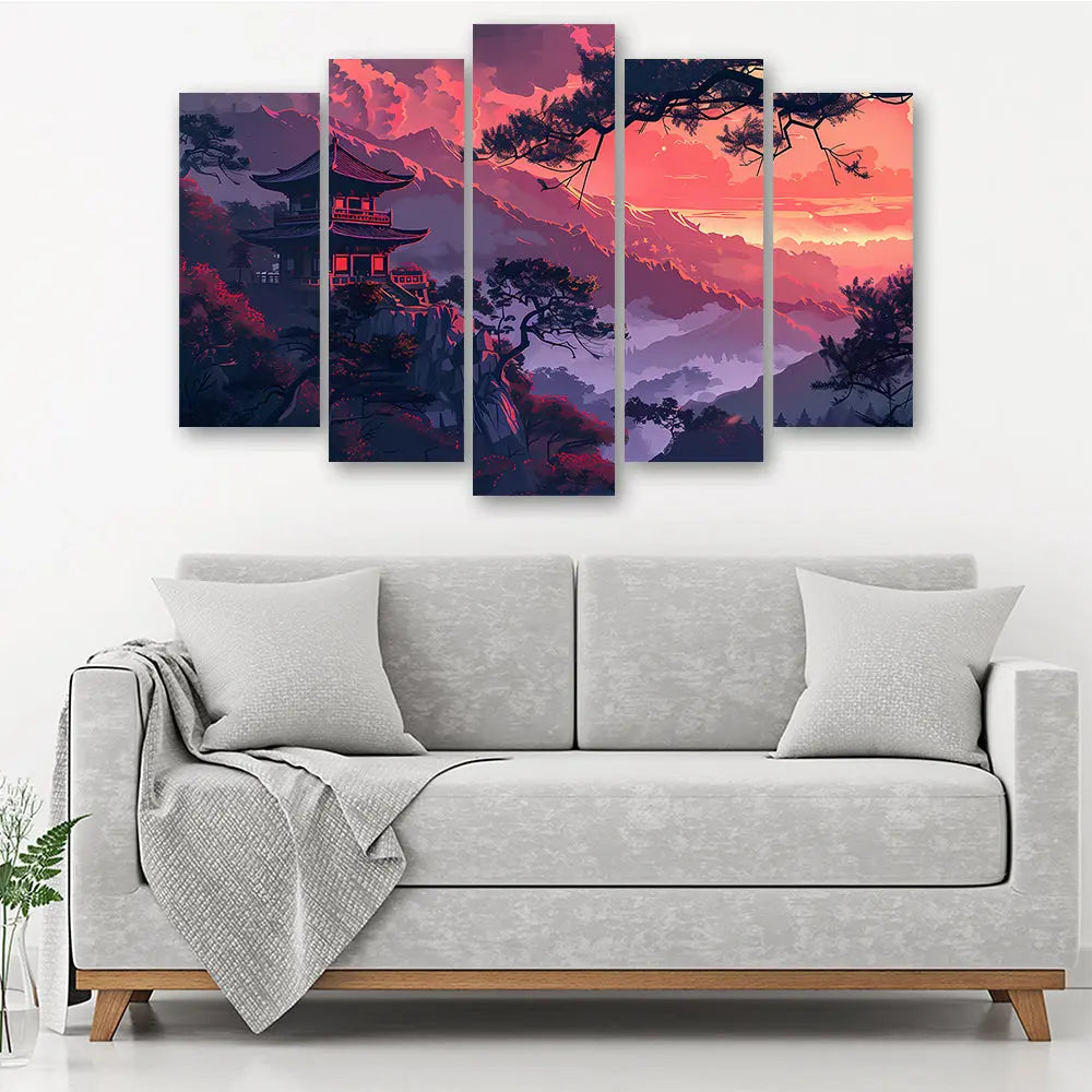 Tableau temple paysage japonais Love-Gallery