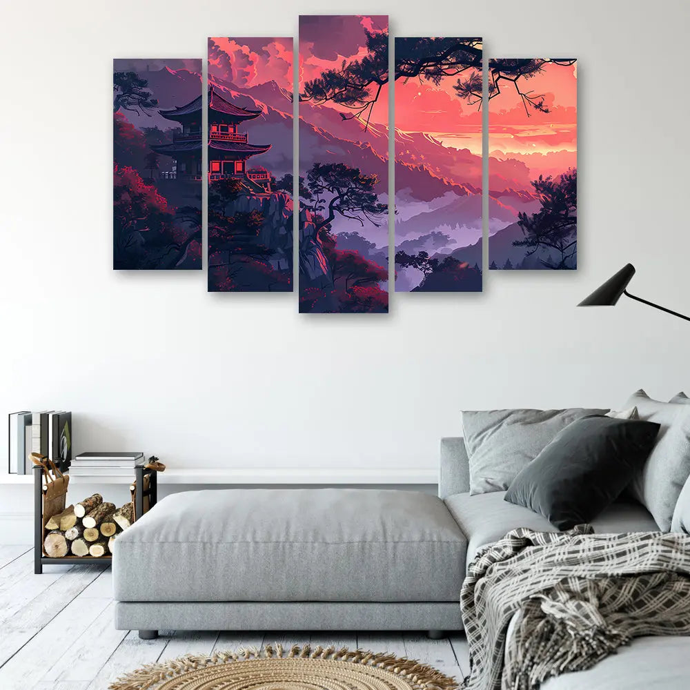 Tableau temple paysage japonais Love-Gallery
