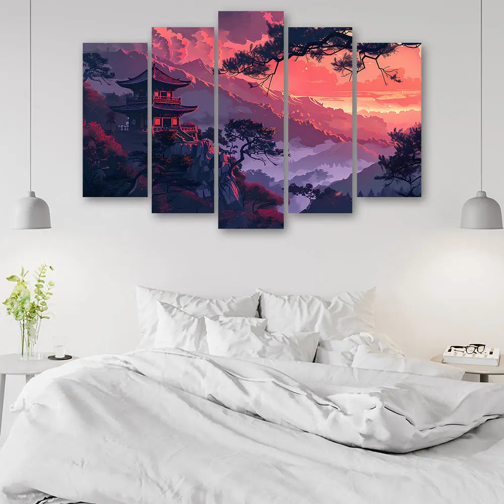 Tableau temple paysage japonais Love-Gallery