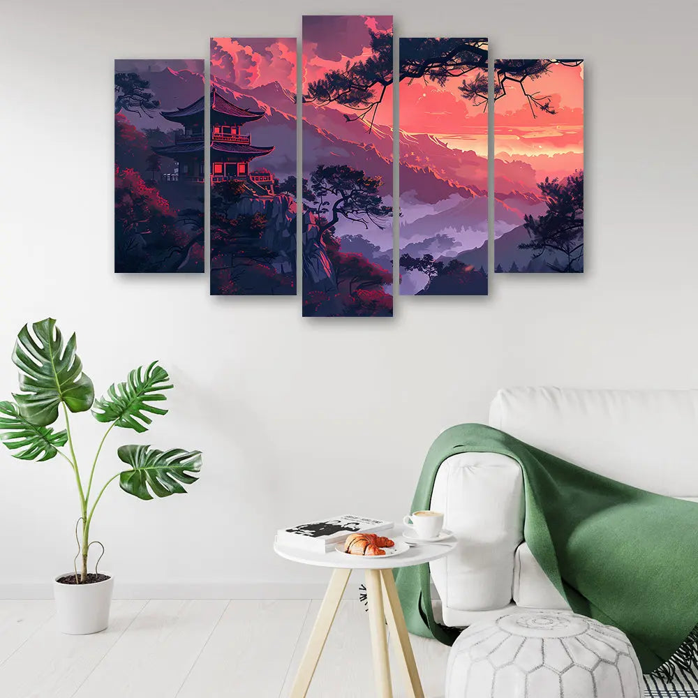 Tableau temple paysage japonais Love-Gallery