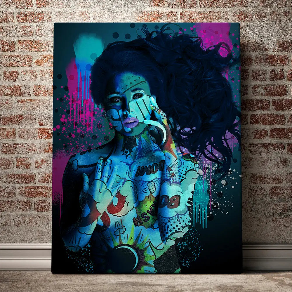 Tableau femme sexy pop art Love-Gallery