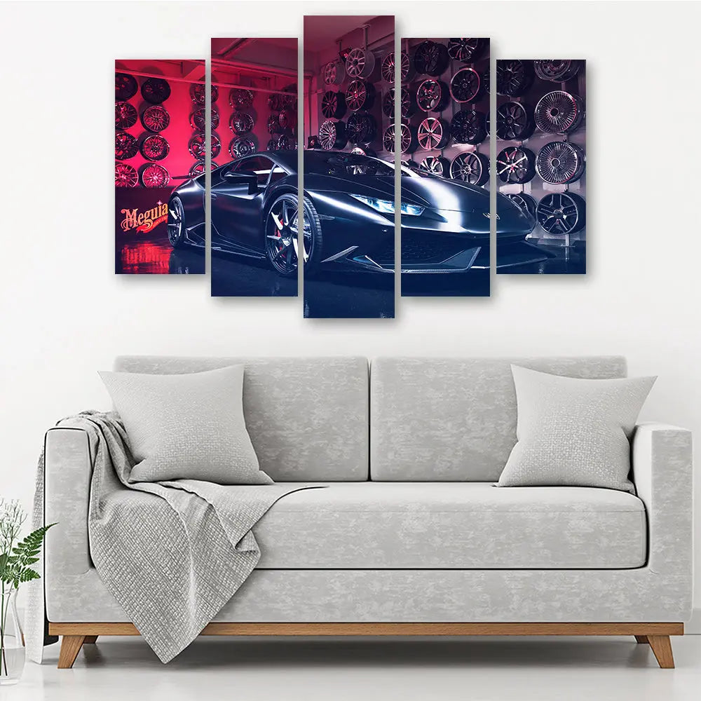 Tableau lamborghini huracan noir garage Love-Gallery