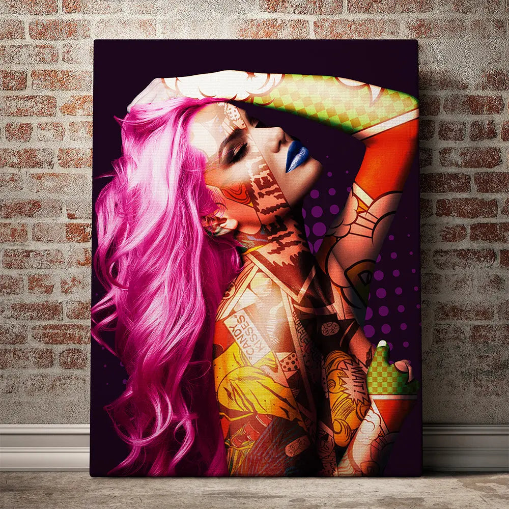 Tableau femme pop art Love-Gallery