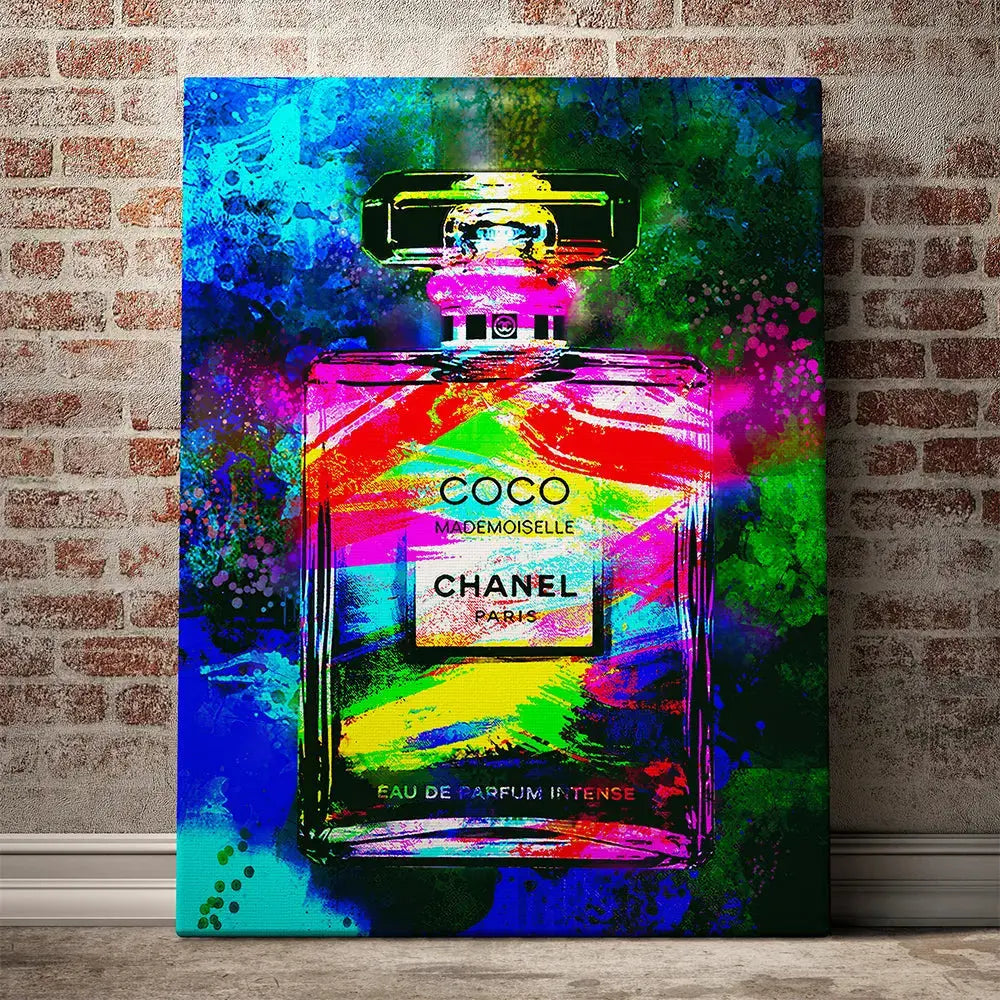 Tableau pop art coco bleu Love-Gallery