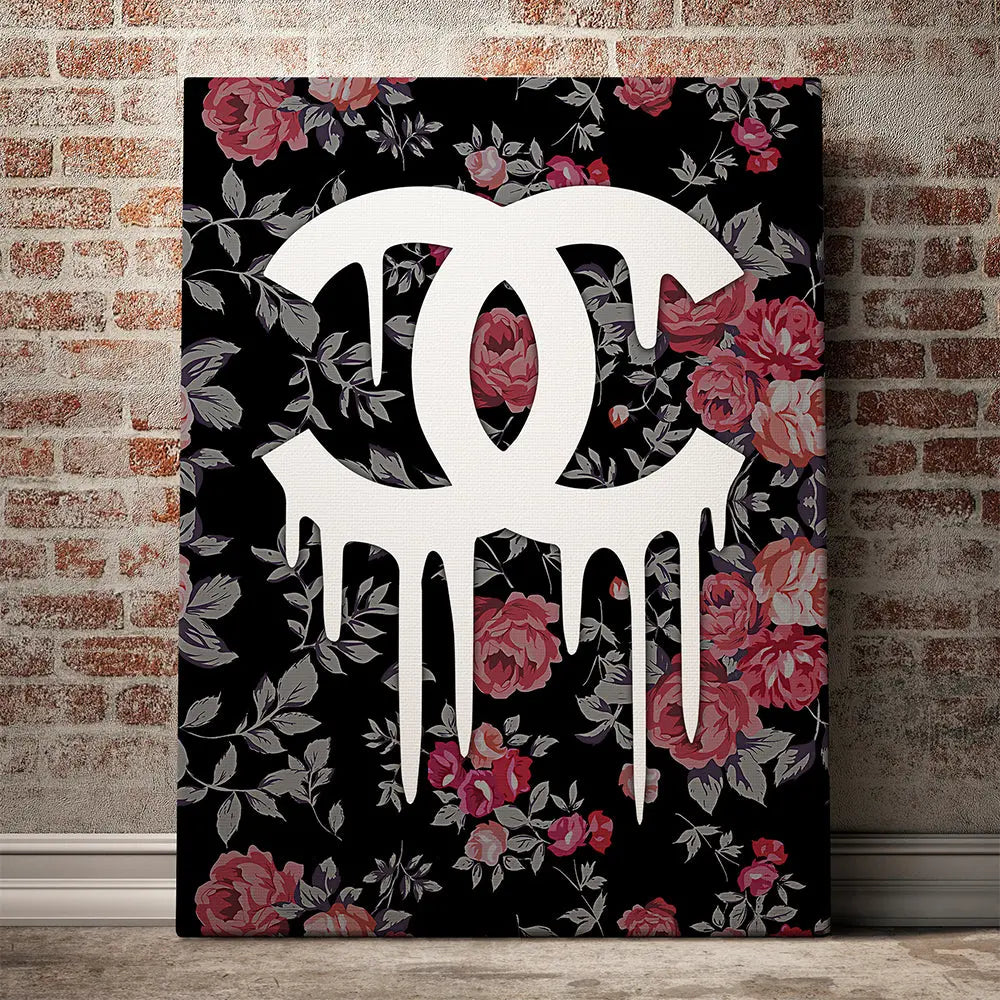 Tableau pop art coco logo drip Love-Gallery