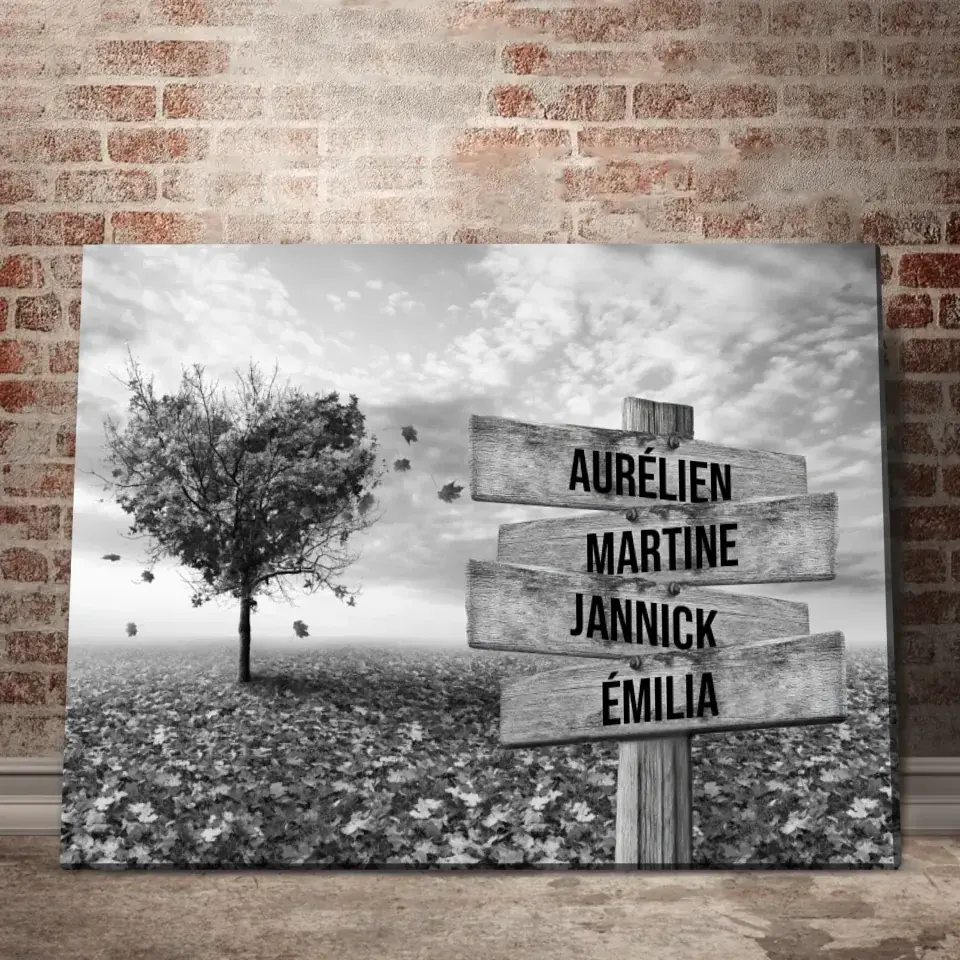 Tableau prénom « arbre cœur » Love-Gallery