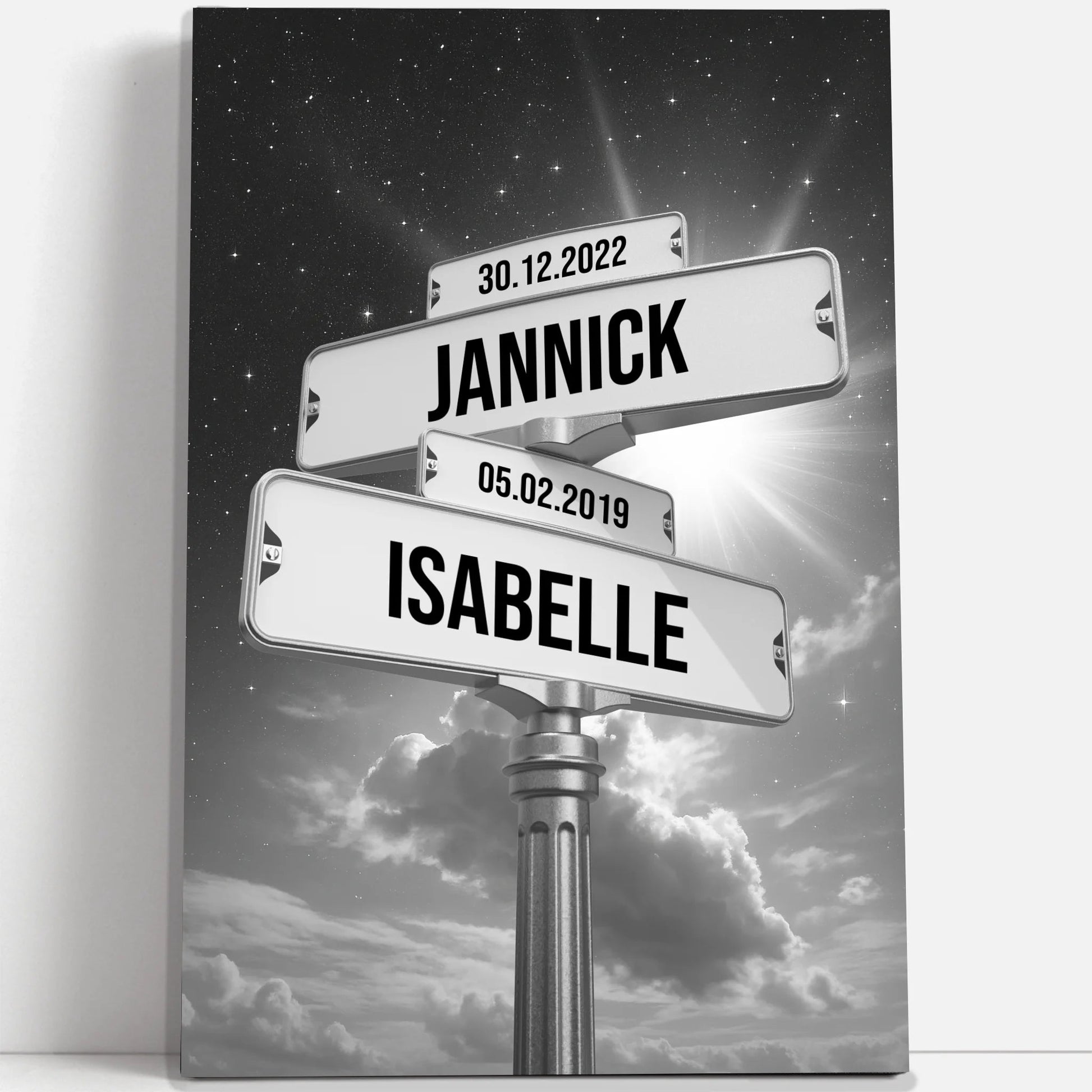 Tableau prénom « dans les étoiles »