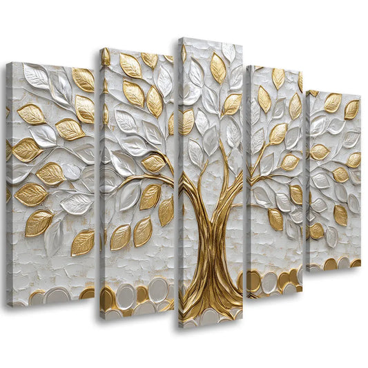 Tableau arbre de vie doré et argenté Love-Gallery