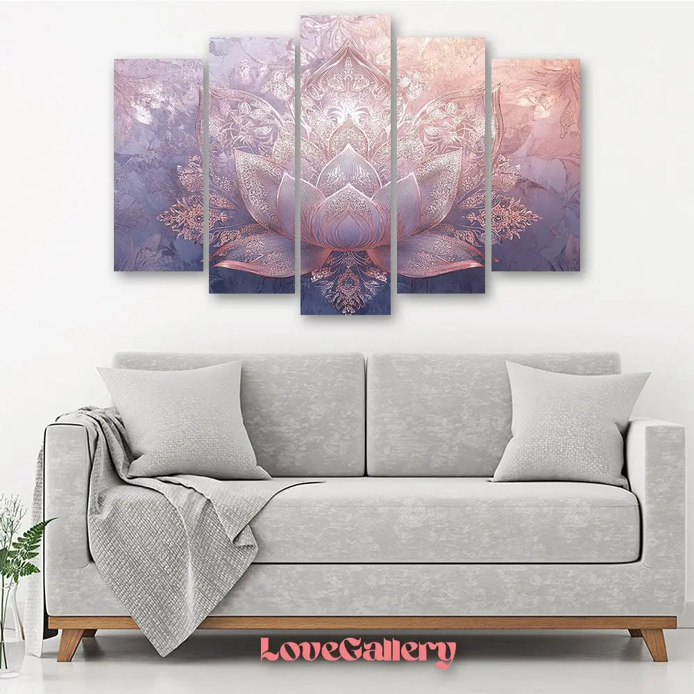 Tableau fleur de lotus rose