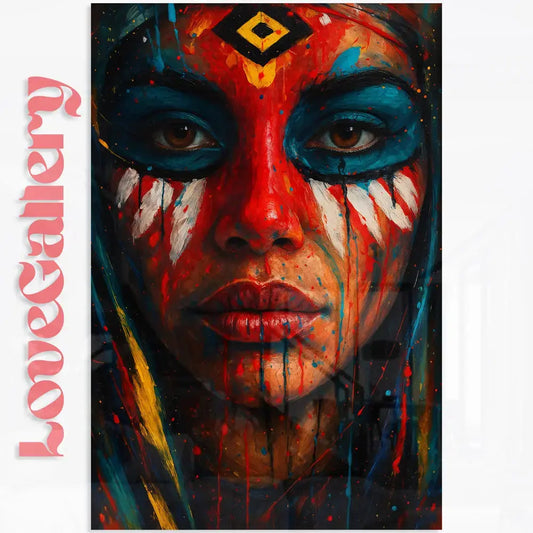 Tableau indienne abstrait Love-Gallery