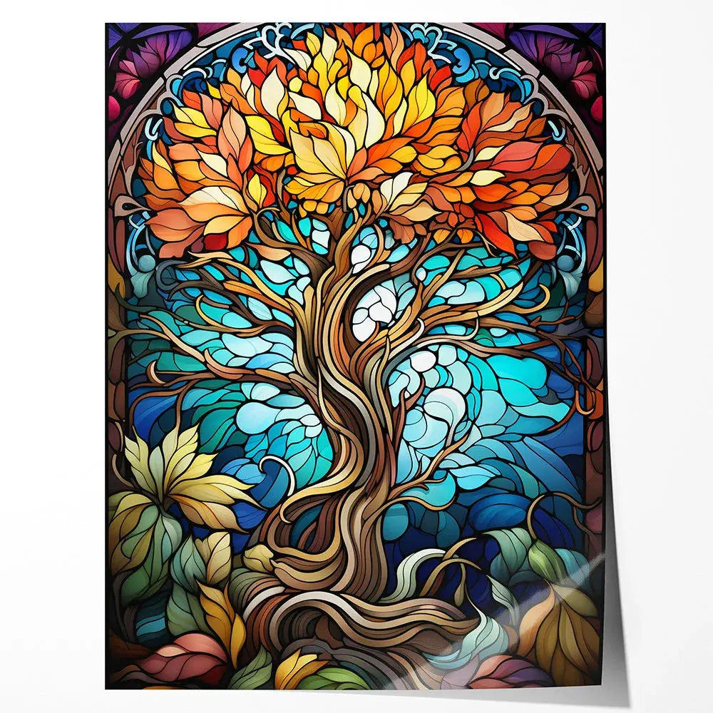 Tableau arbre de vie couleur