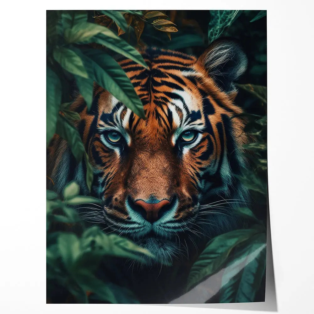 Tableau tigre jungle tropicale Love-Gallery