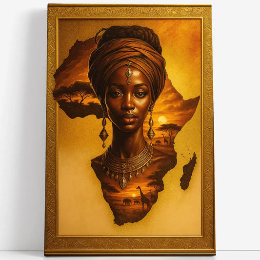 Tableau africaine carte savane Love-Gallery