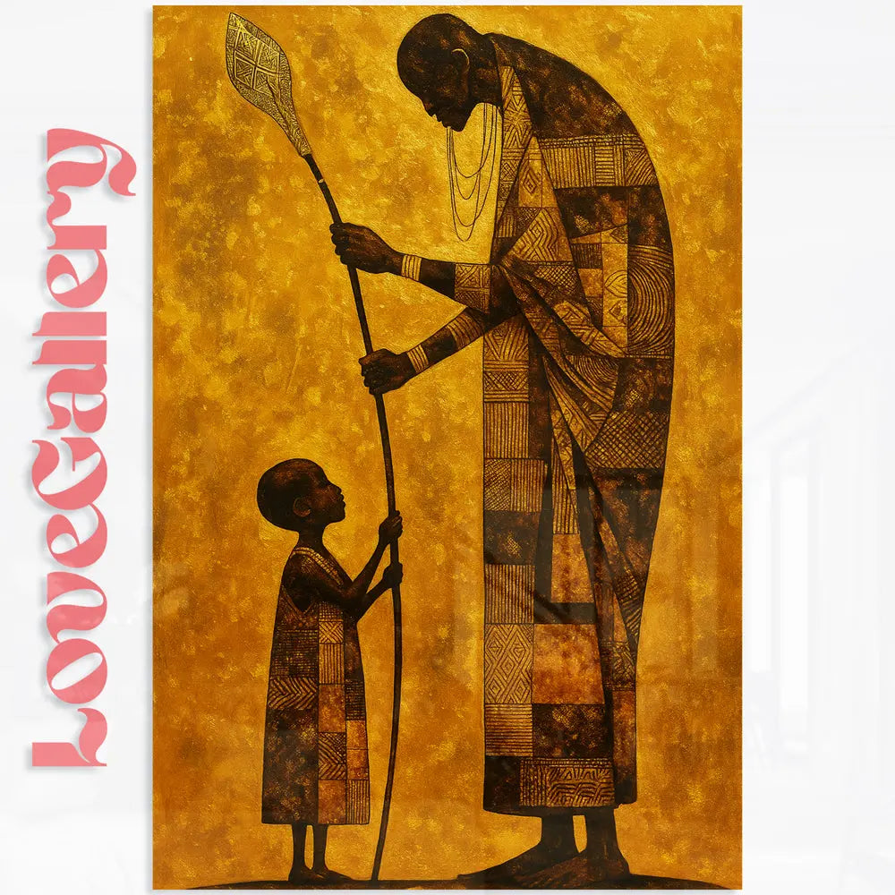 Tableau art tribal tradition Love-Gallery