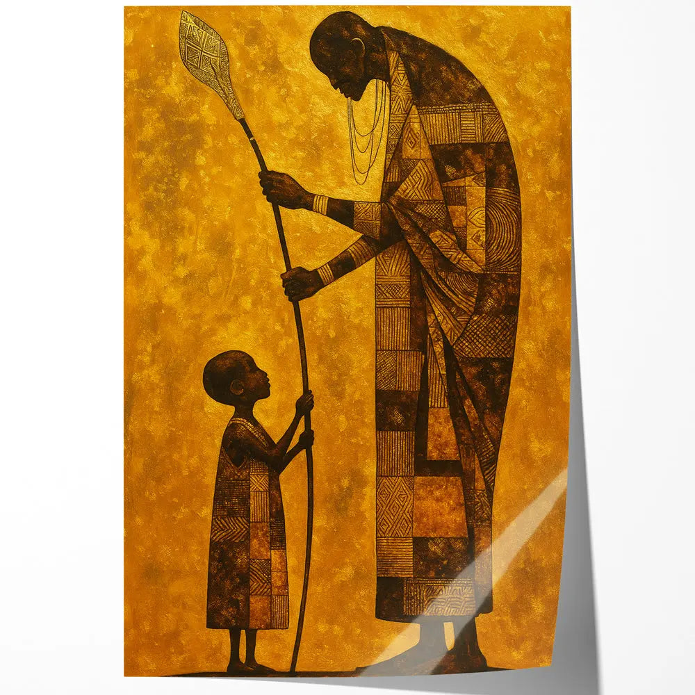 Tableau art tribal tradition Love-Gallery