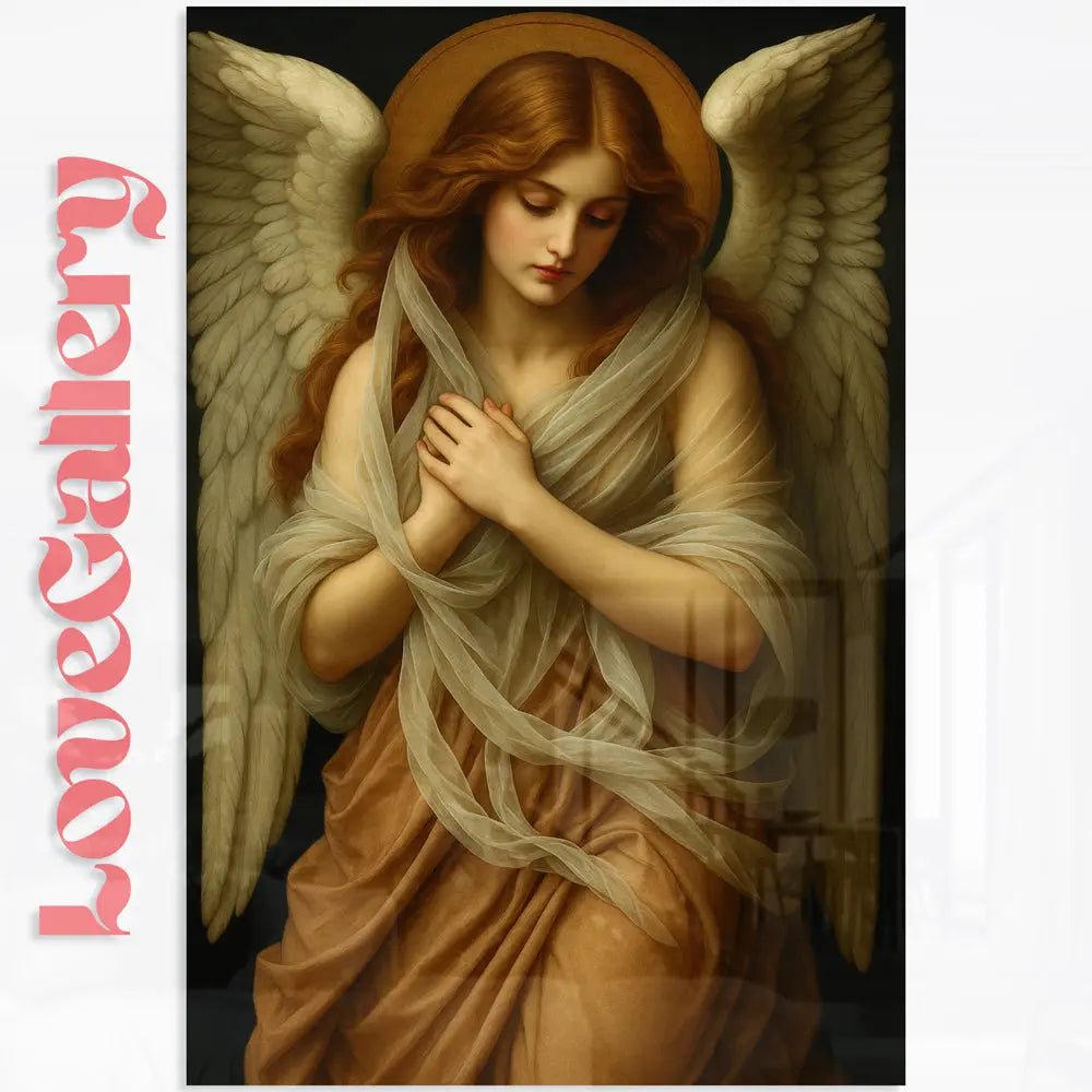 Tableau ange lumière du recueillement Love-Gallery