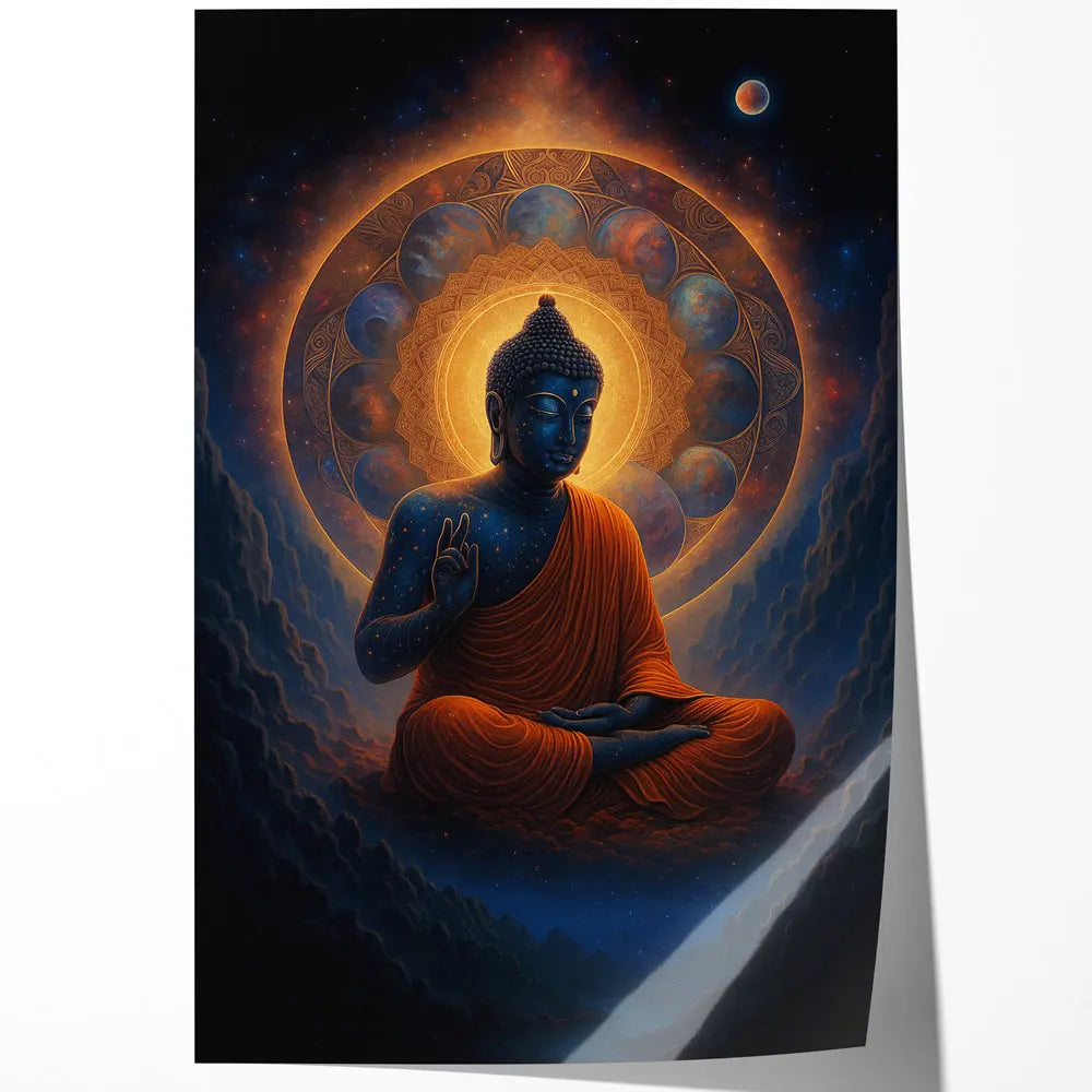 Tableau Éveil Bouddha dans l’Univers Love-Gallery