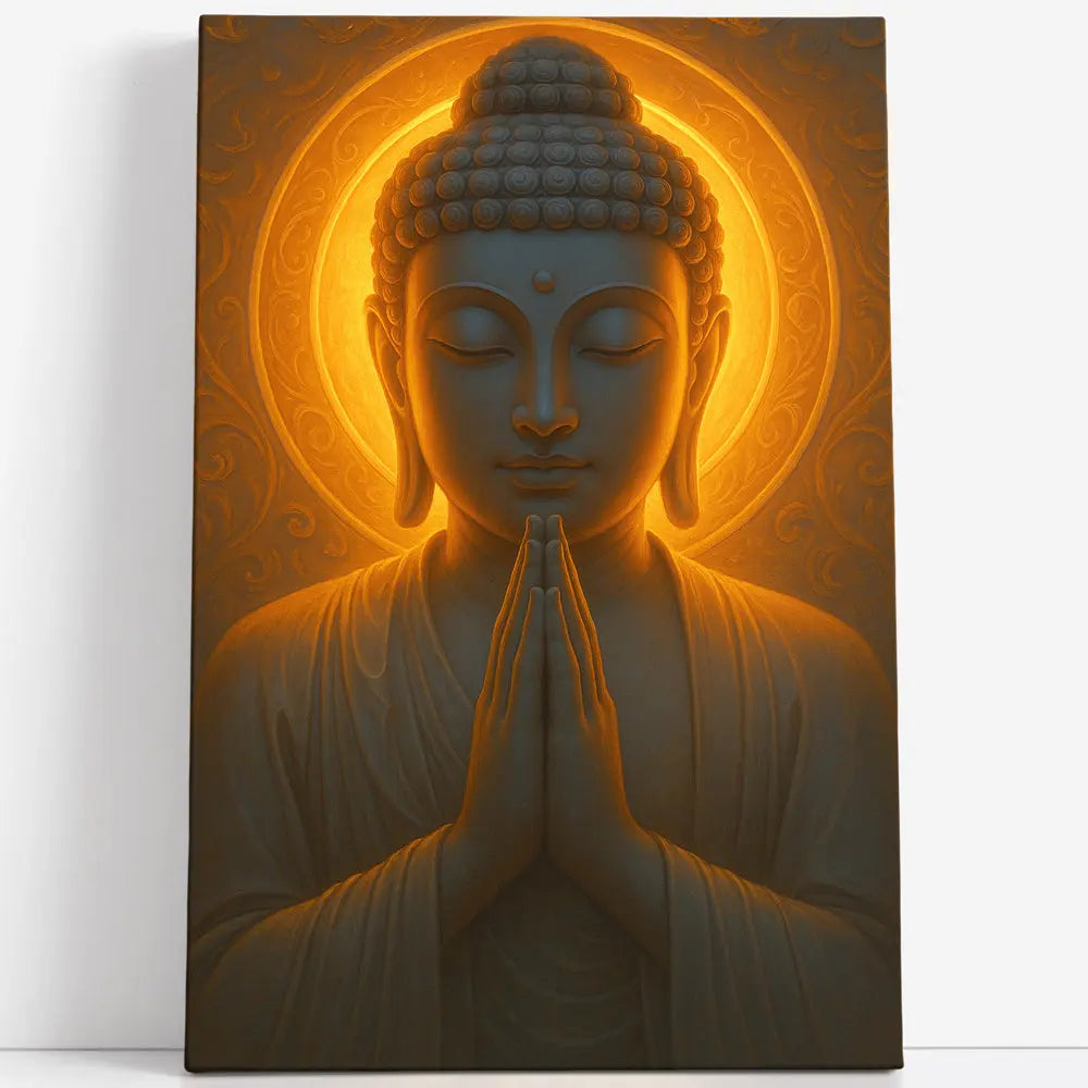 Tableau Bouddha en prière Love-Gallery