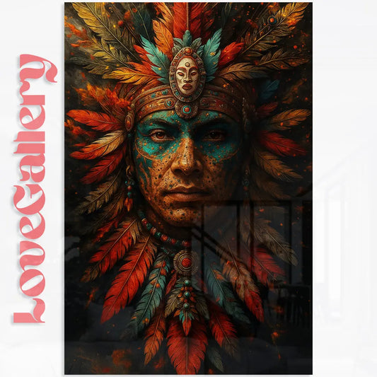 Tableau chef indien tribal Love-Gallery