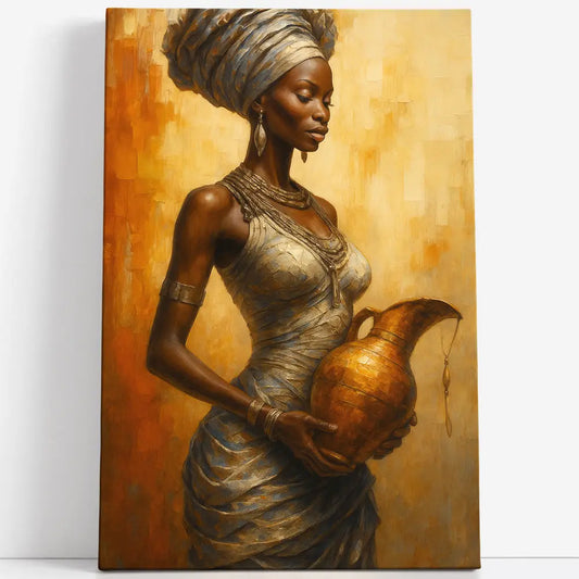 Tableau africaine porteuse d'eau Love-Gallery
