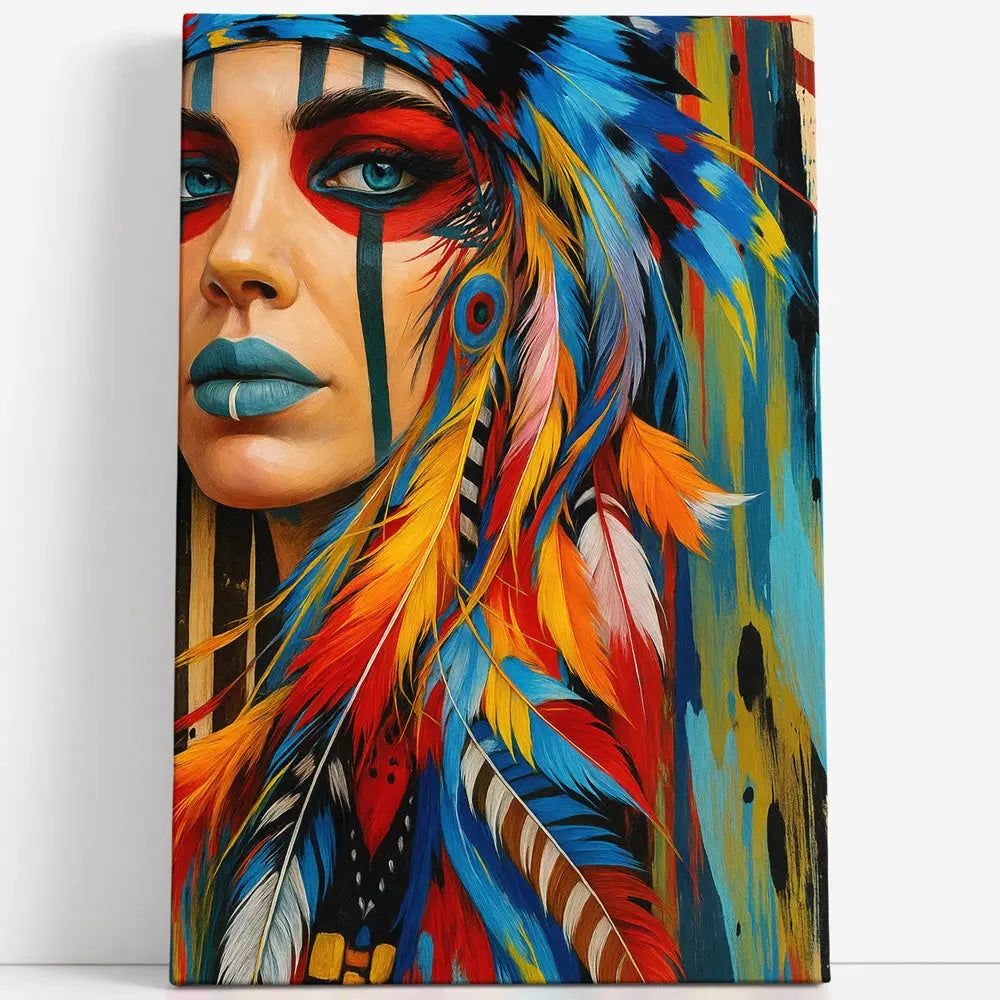 Tableau femme indienne pop art Love-Gallery