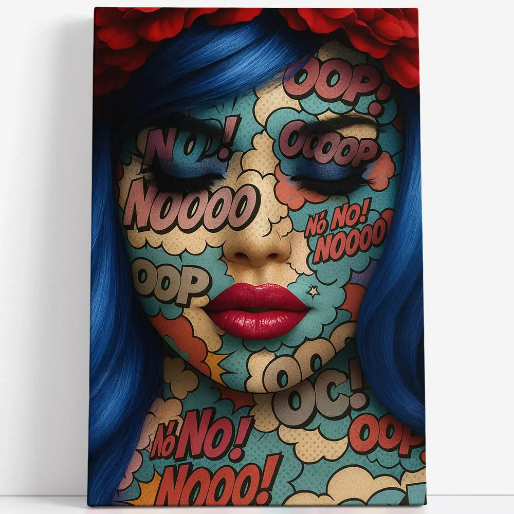 Tableau pop art visage femme Love-Gallery