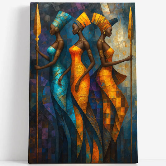 Tableau femmes guerrières africaines Love-Gallery