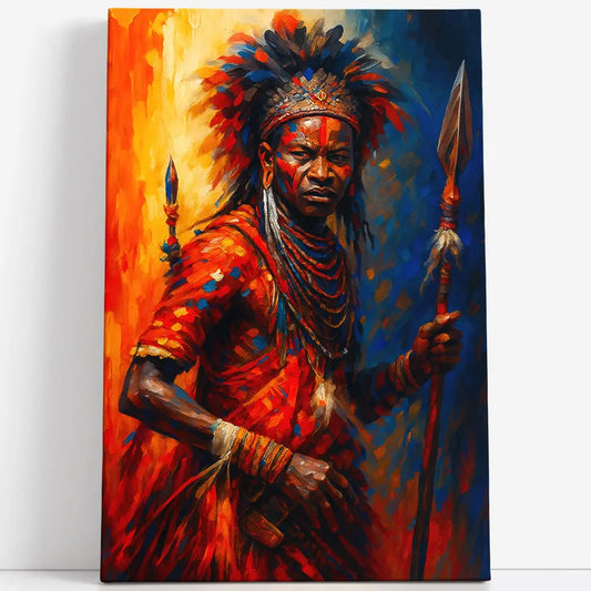 Tableau guerrier massaï africain Love-Gallery