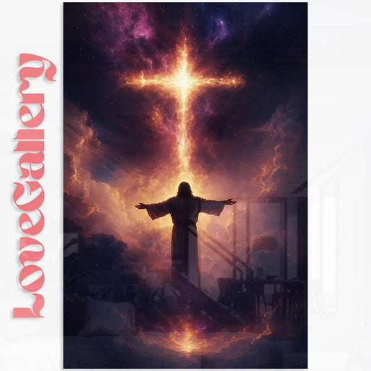 Tableau Jesus devant la Croix Love-Gallery