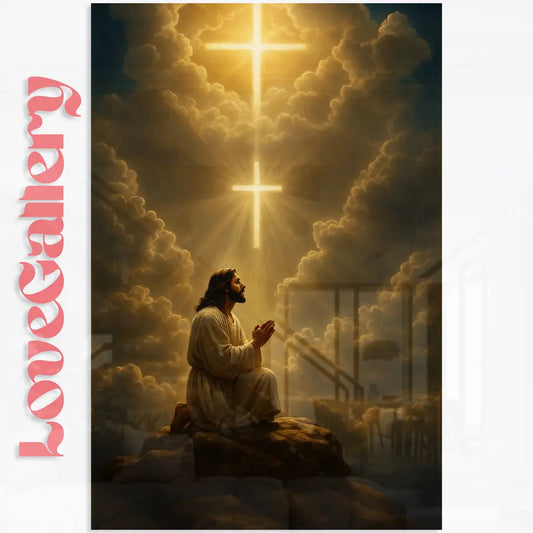 Tableau Jesus la prière au sommet Love-Gallery