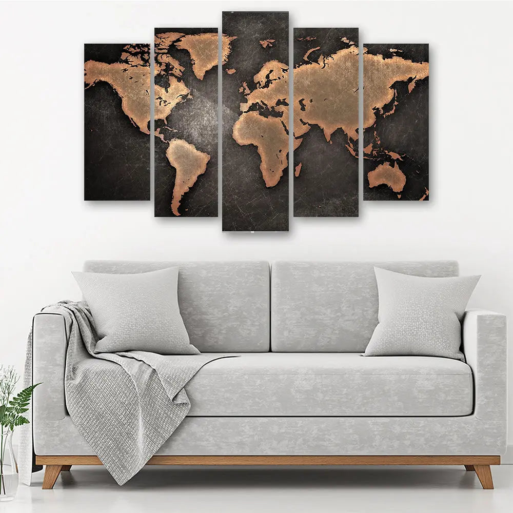 Tableau carte monde xxl Love-Gallery