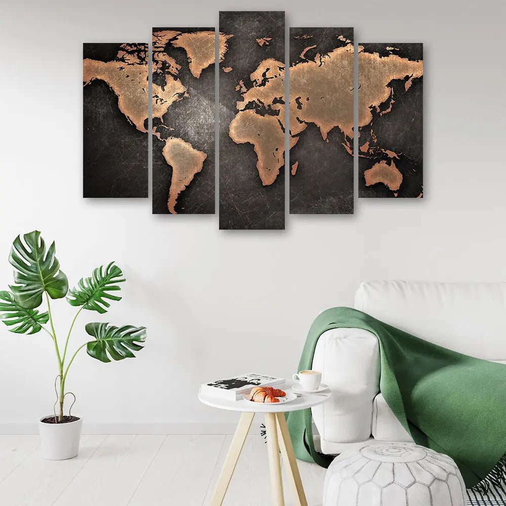 Tableau carte monde xxl Love-Gallery
